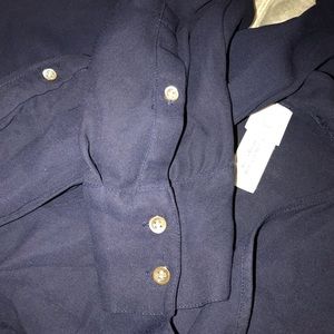 Navy blue blouse